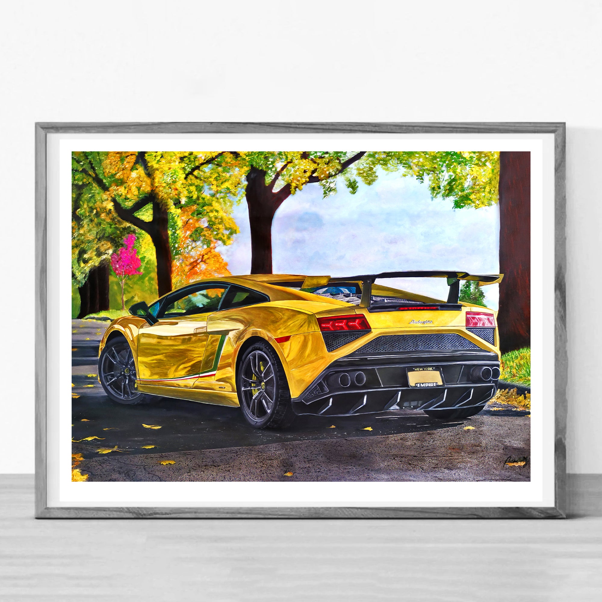 Lambo canvas orders print