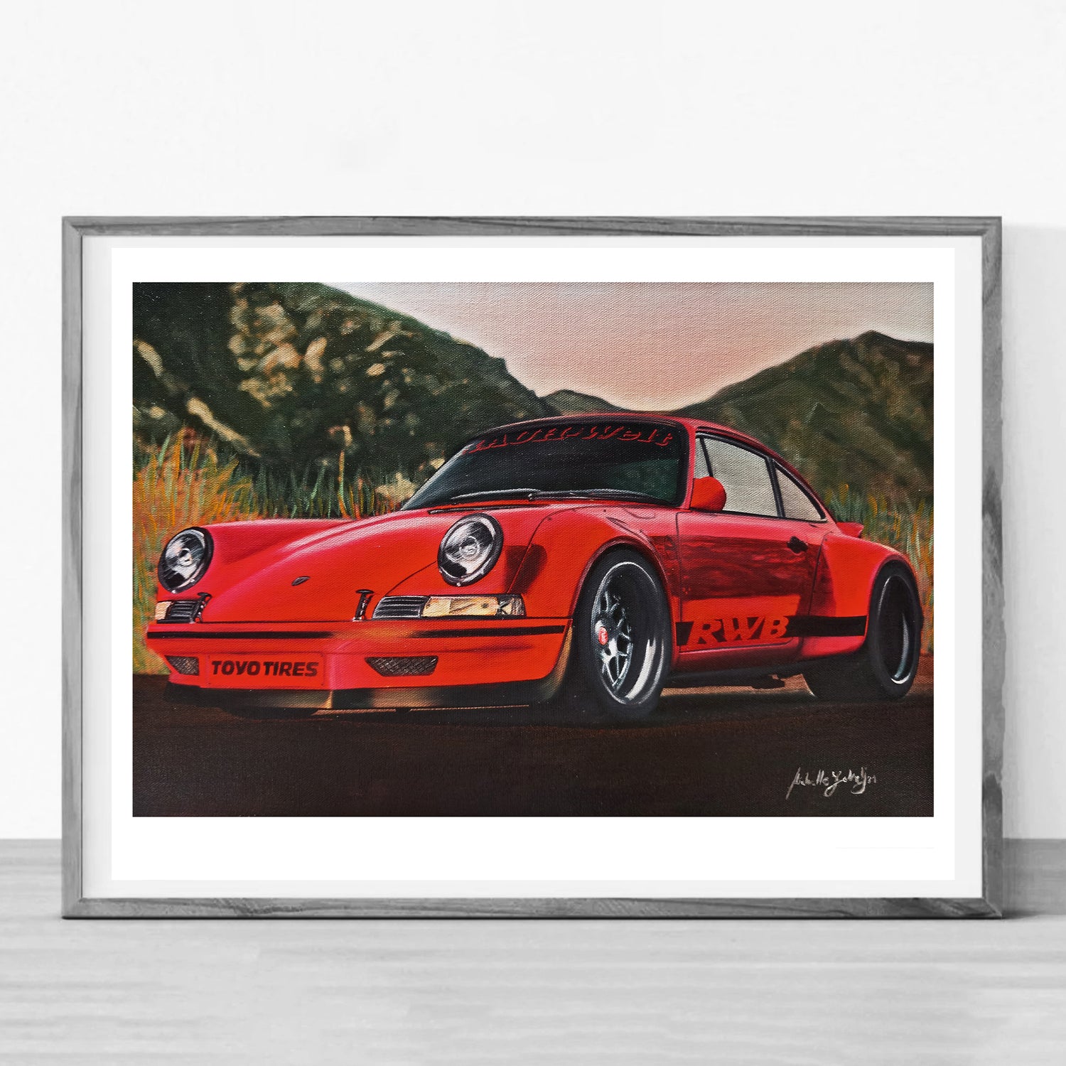 Porsche Painting Limited Edition Canvas Print