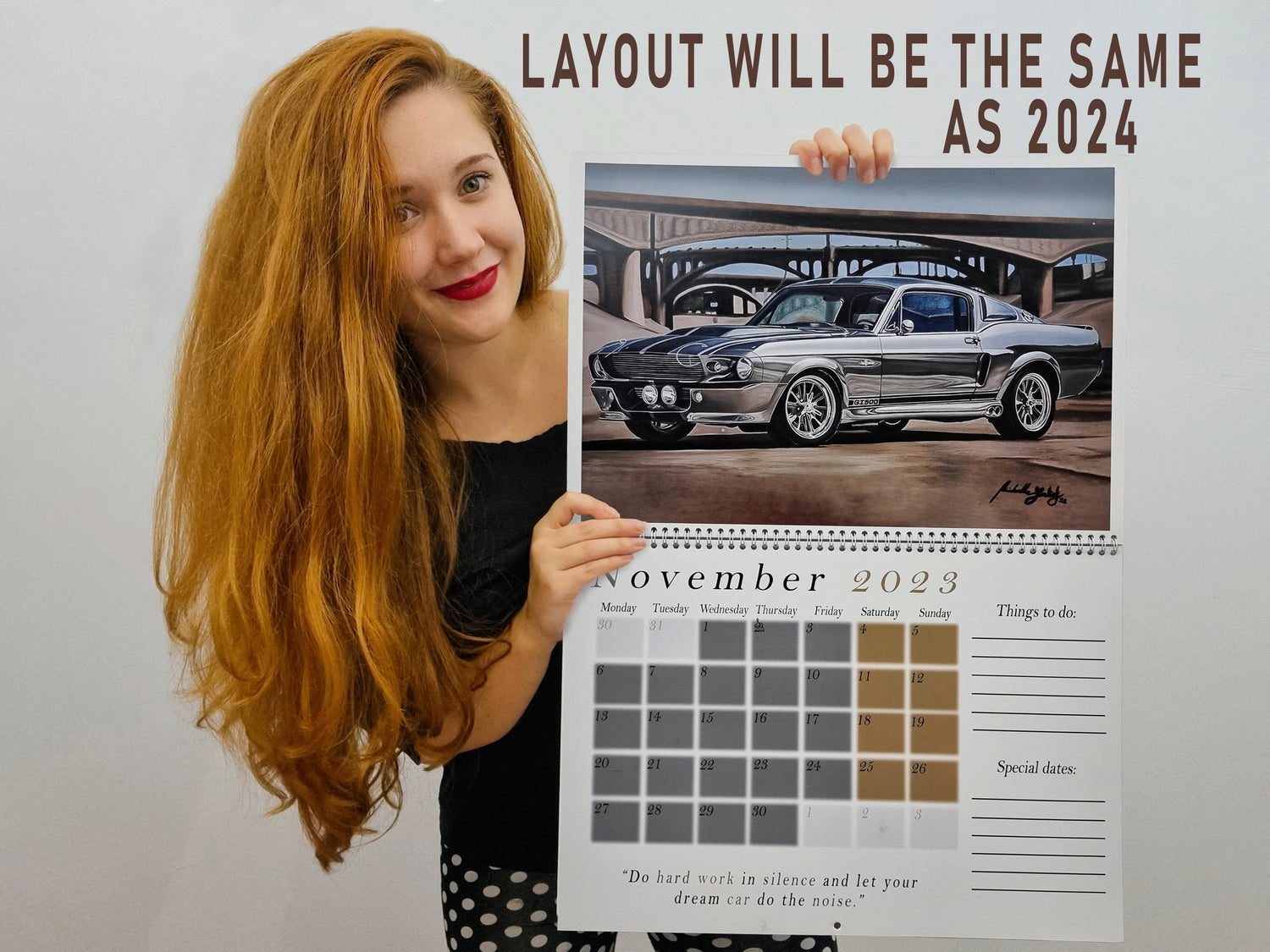 Limited Edition 2024 Signed Calendar - PREORDER