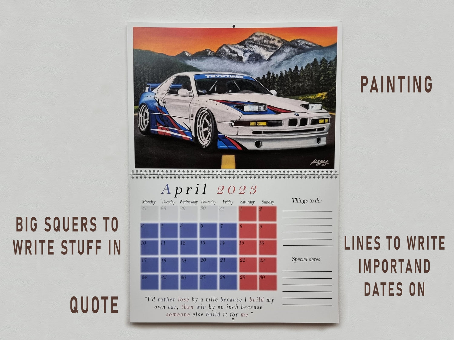 Limited Edition 2024 Signed Calendar - PREORDER