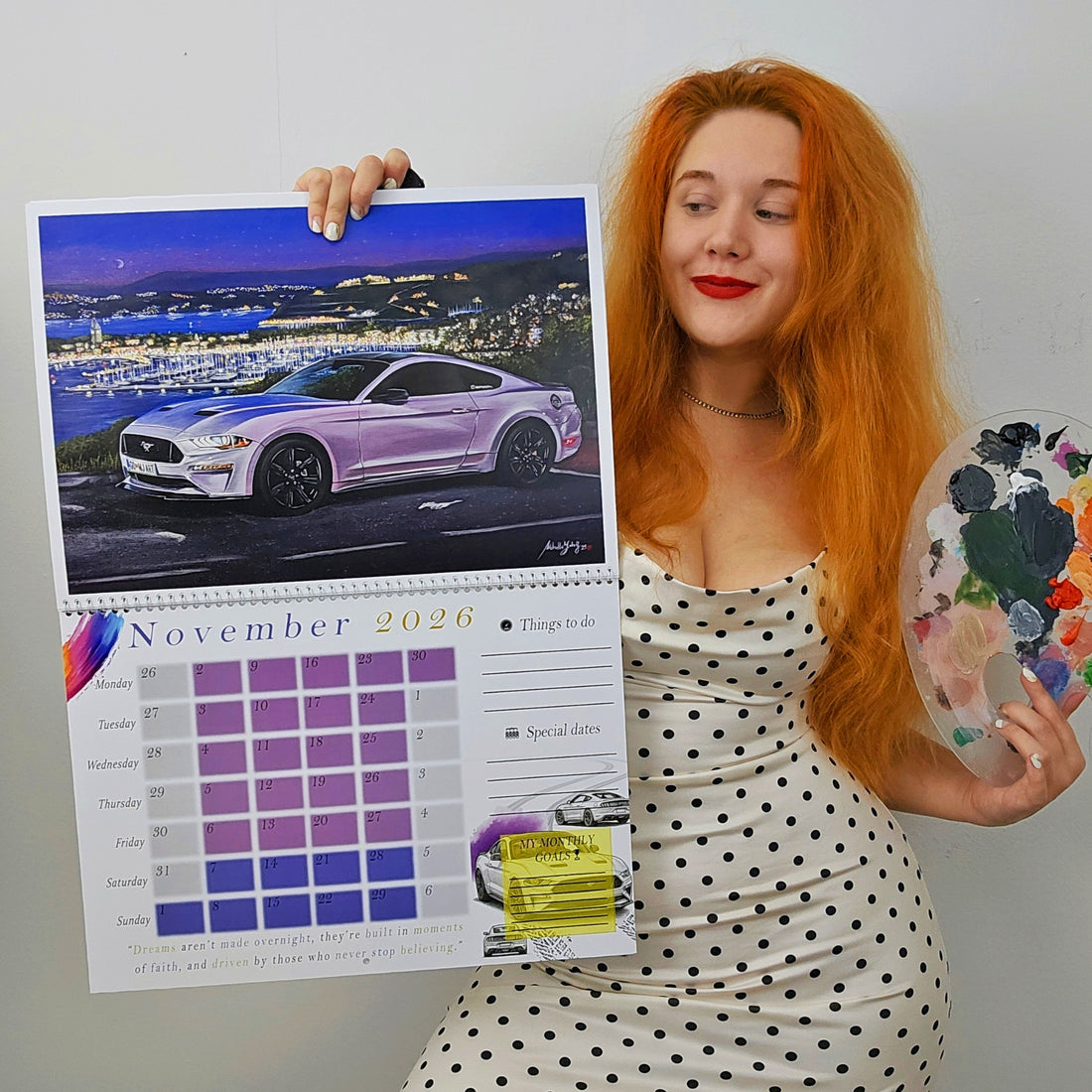 2026 CALENDAR Limited Edition ; Numbered Handsigned - Reusable Prints PREORDER