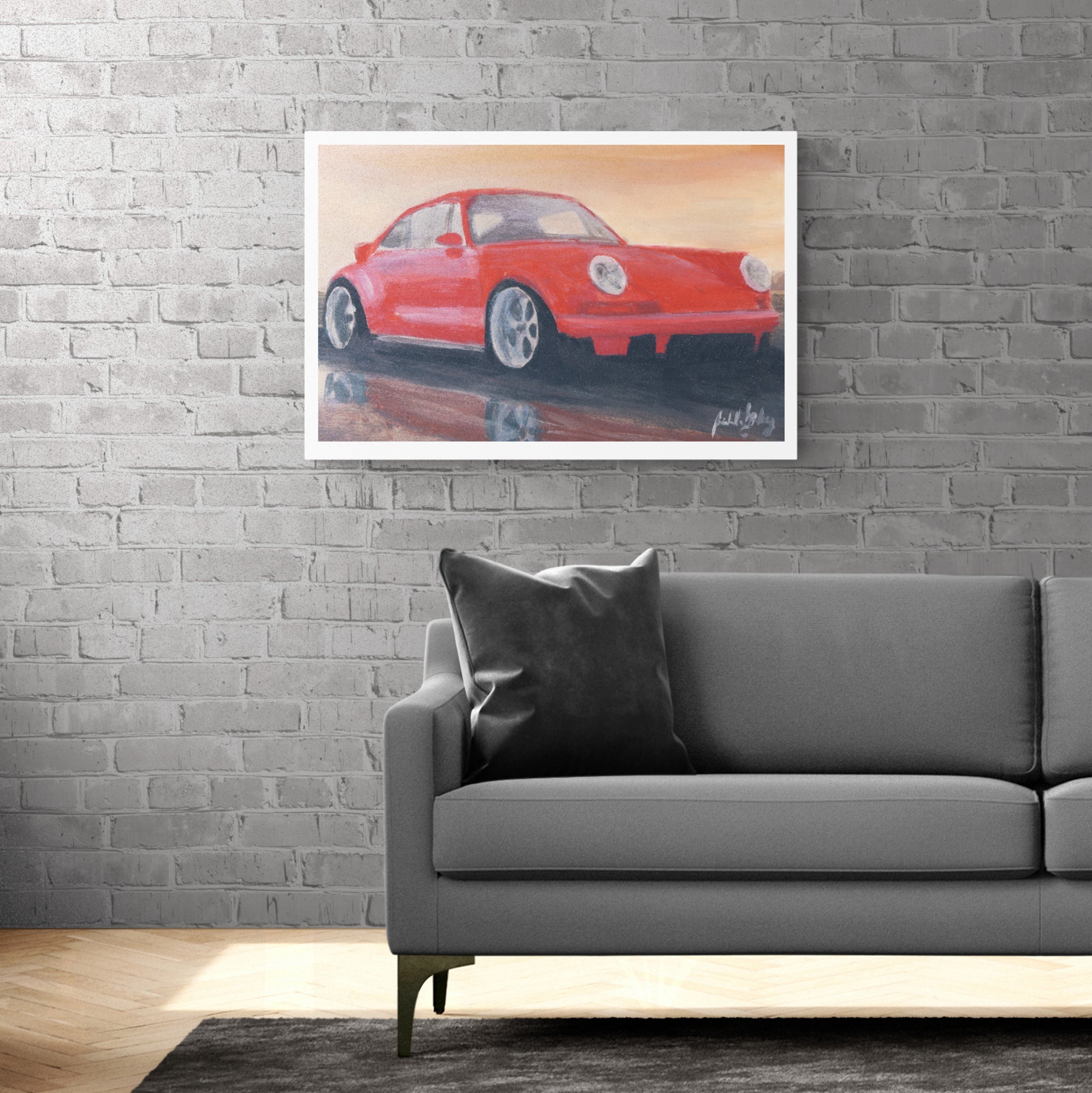 Porsche Painting Limited Edition Canvas Print