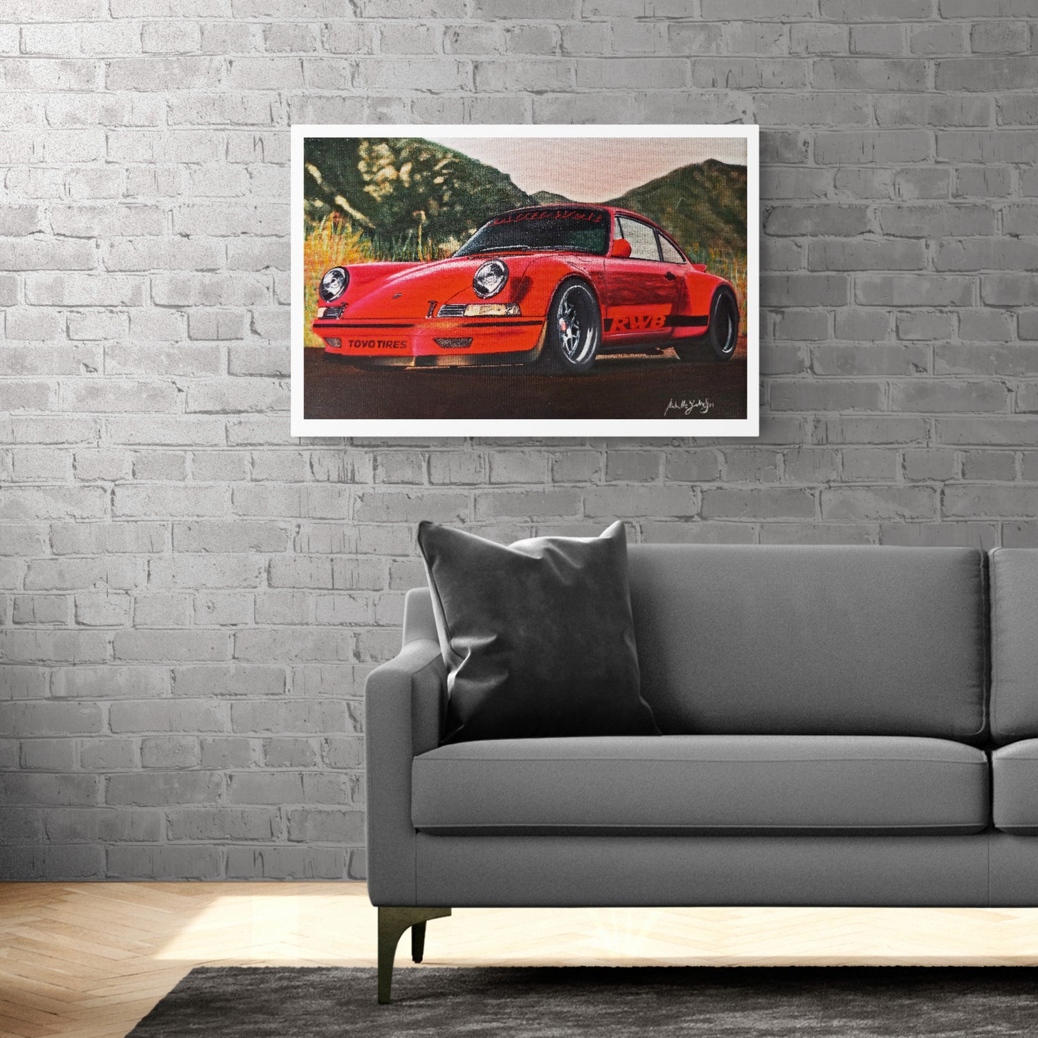 Porsche Painting Limited Edition Canvas Print