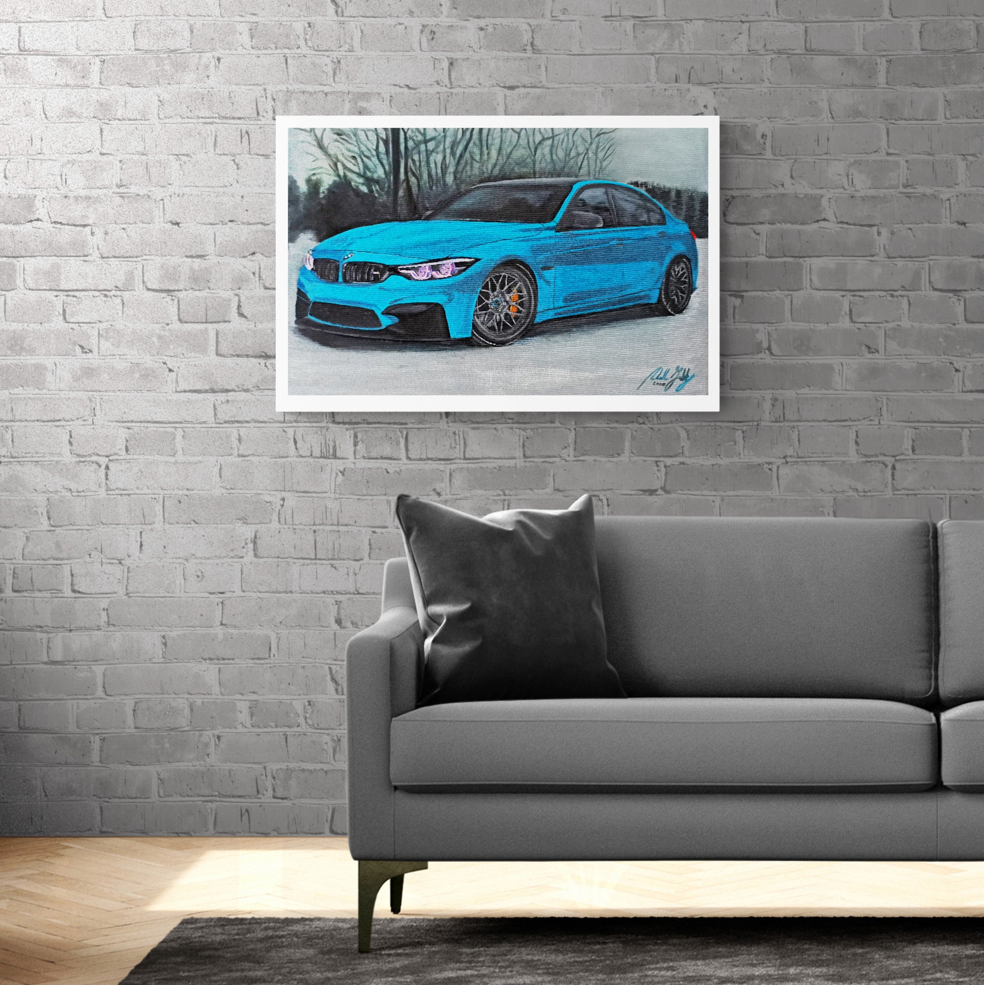 BMW Painting Limited Edition Canvas Print