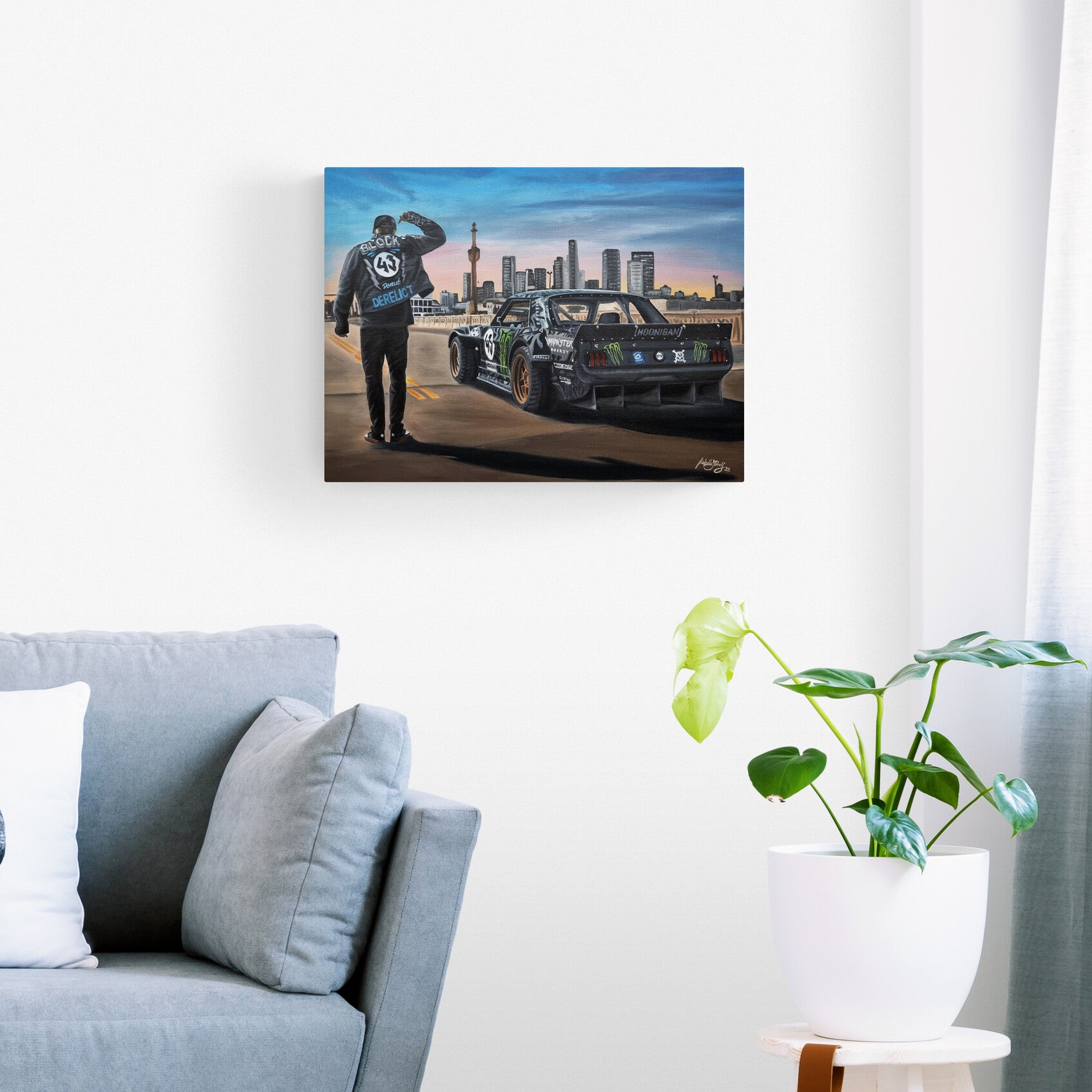 Ken Block Original Oil Painting on Canvas