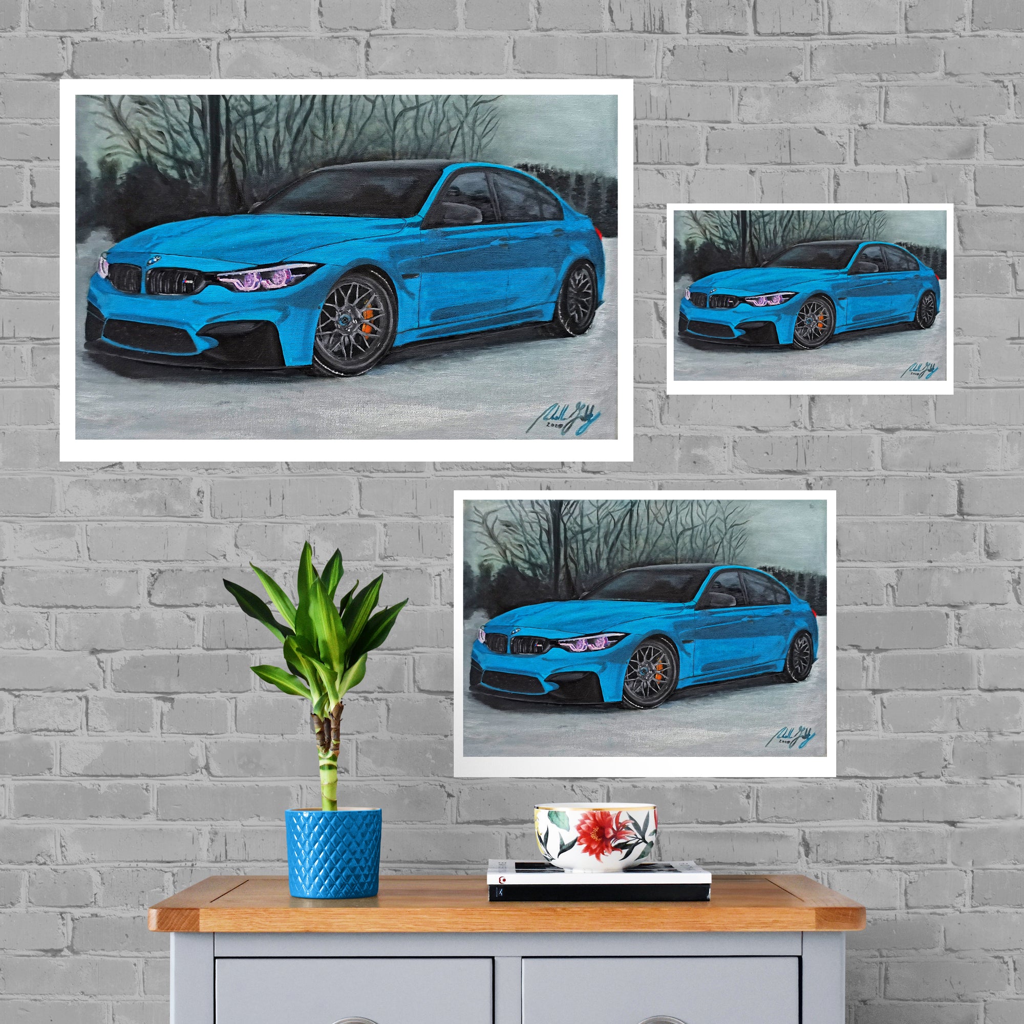 BMW Painting Limited Edition Canvas Print