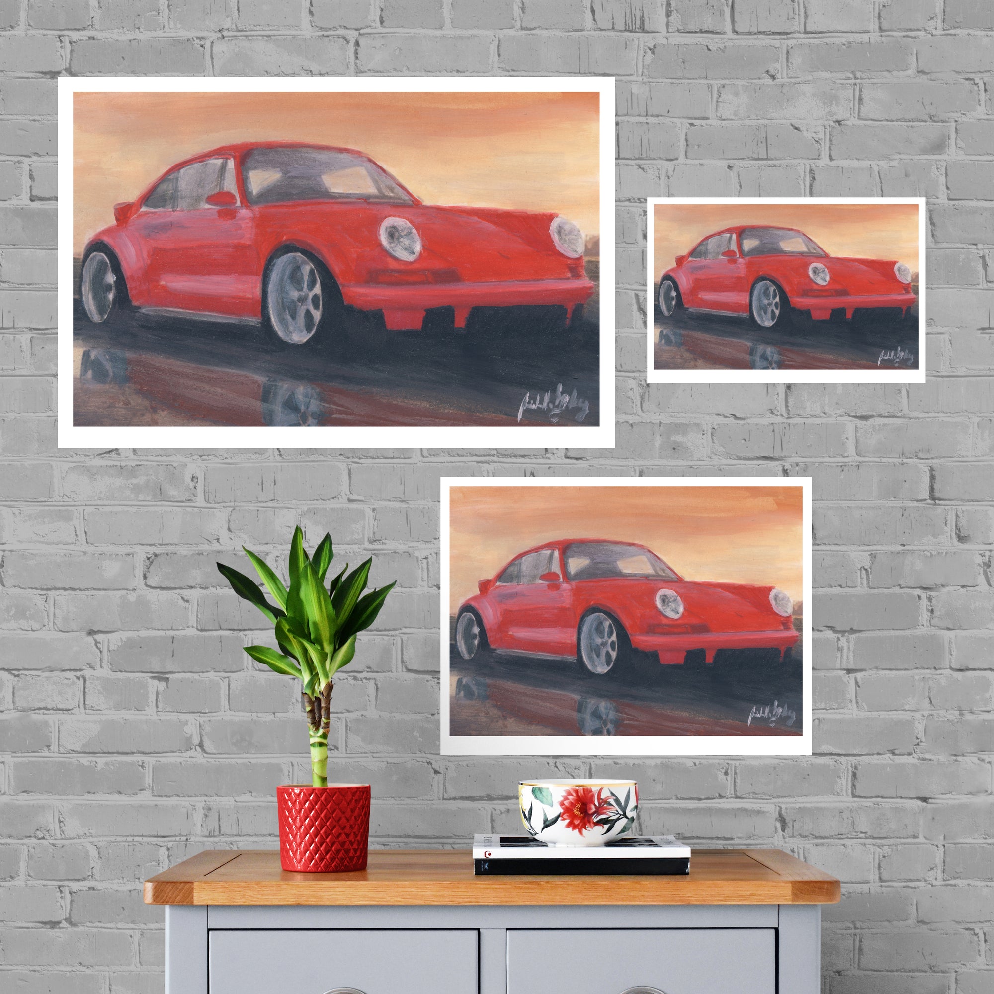 Porsche Painting Limited Edition Canvas Print