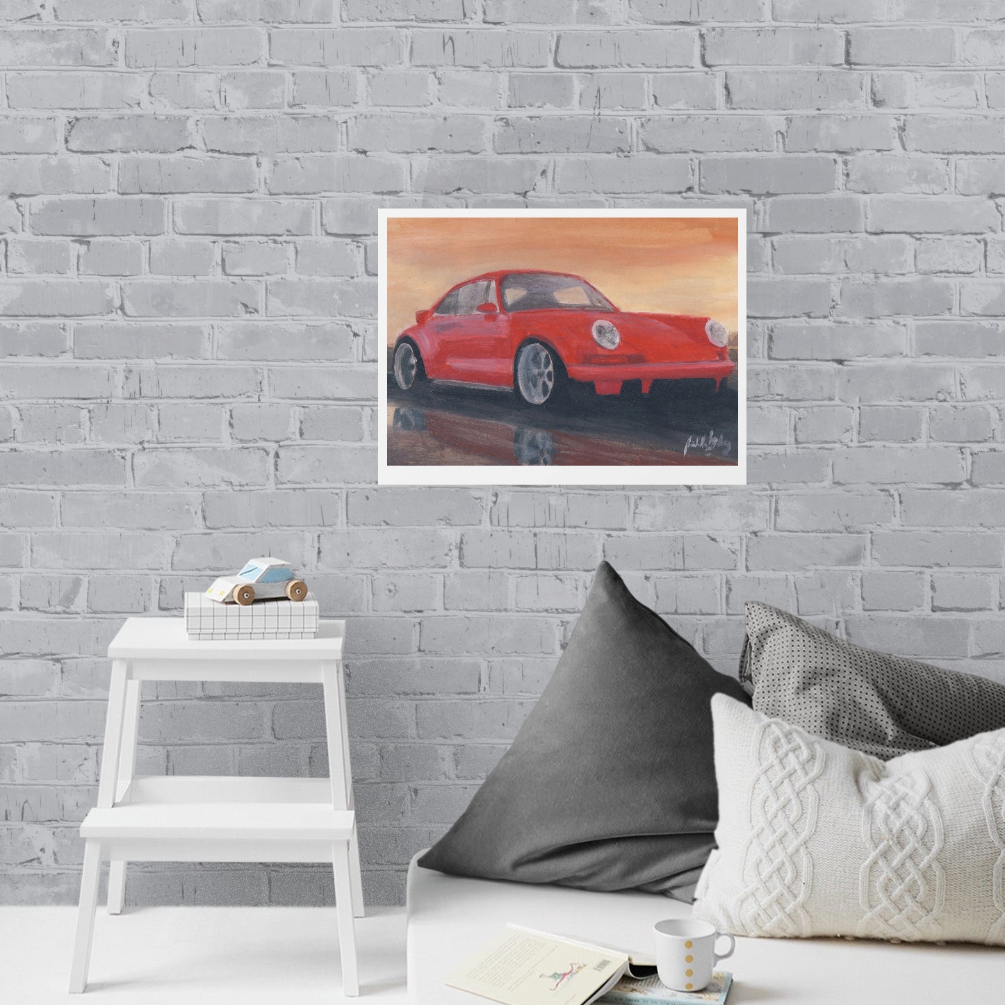 Porsche Painting Limited Edition Canvas Print