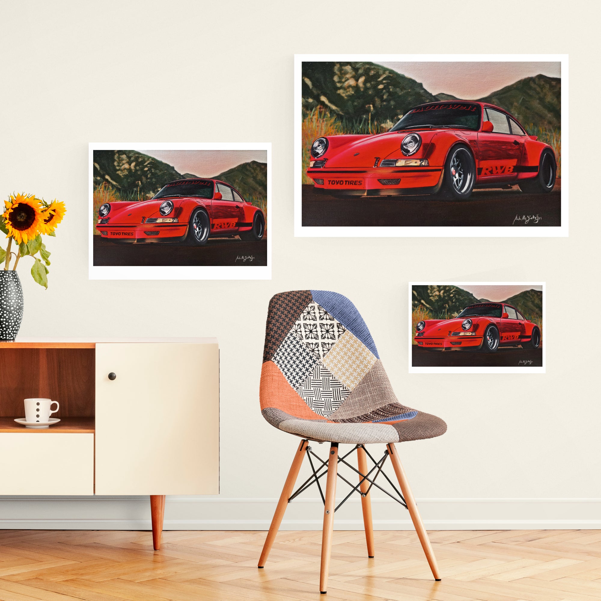 Porsche Painting Limited Edition Canvas Print