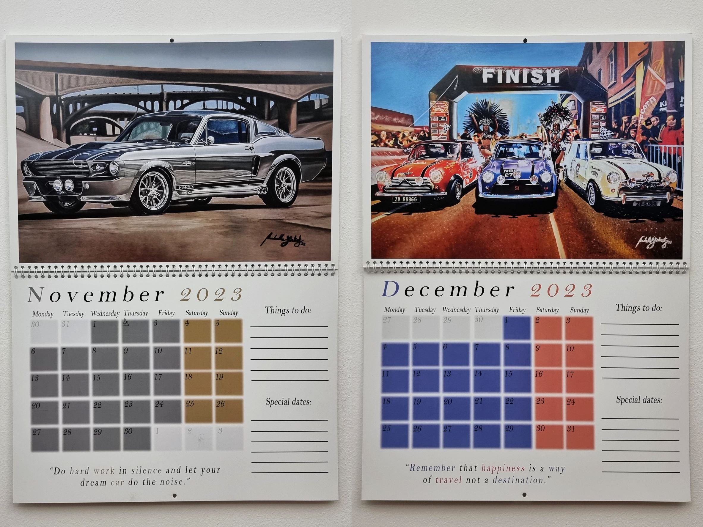 Limited Edition 2023 Signed Calendar - Reusable Prints