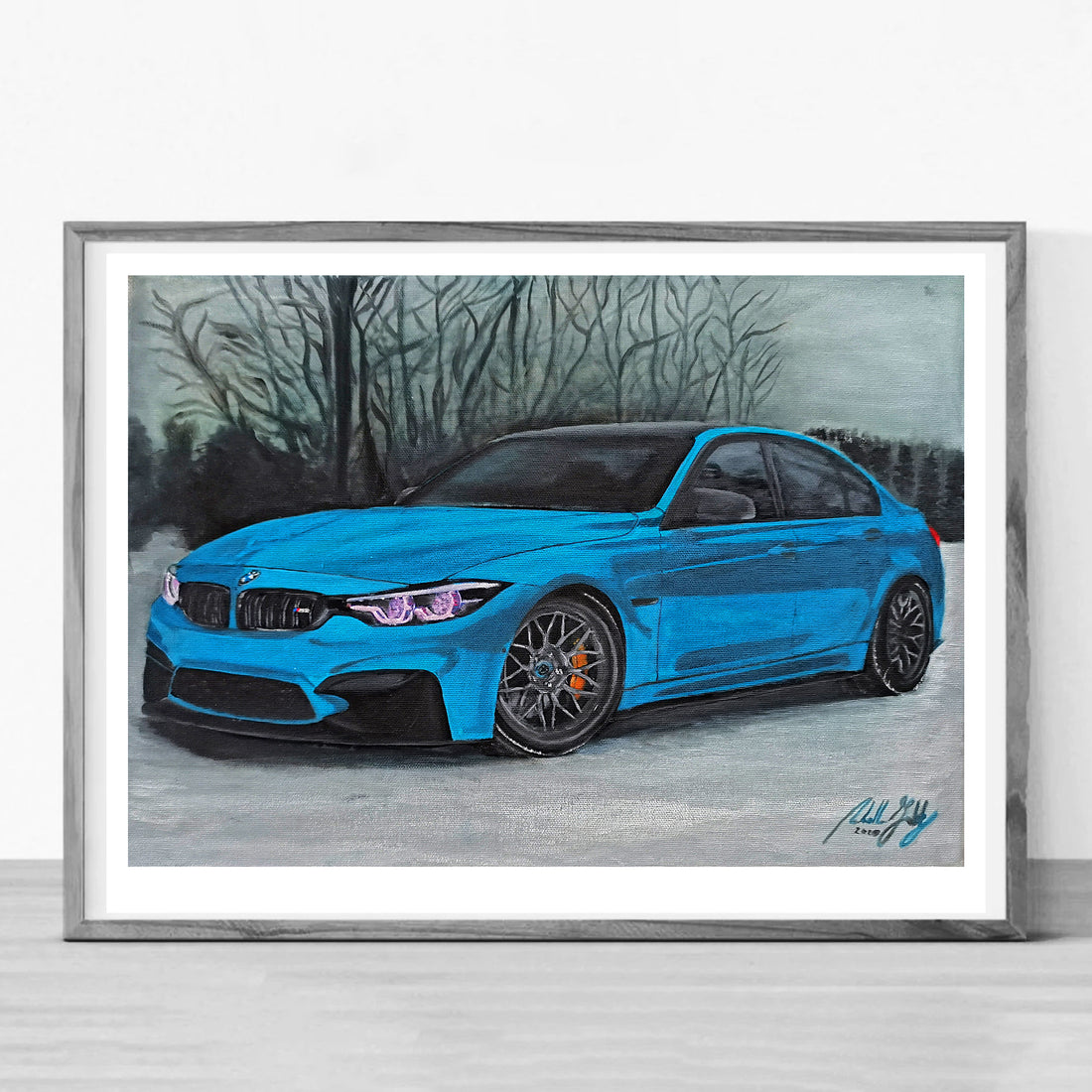 BMW Painting Limited Edition Canvas Print