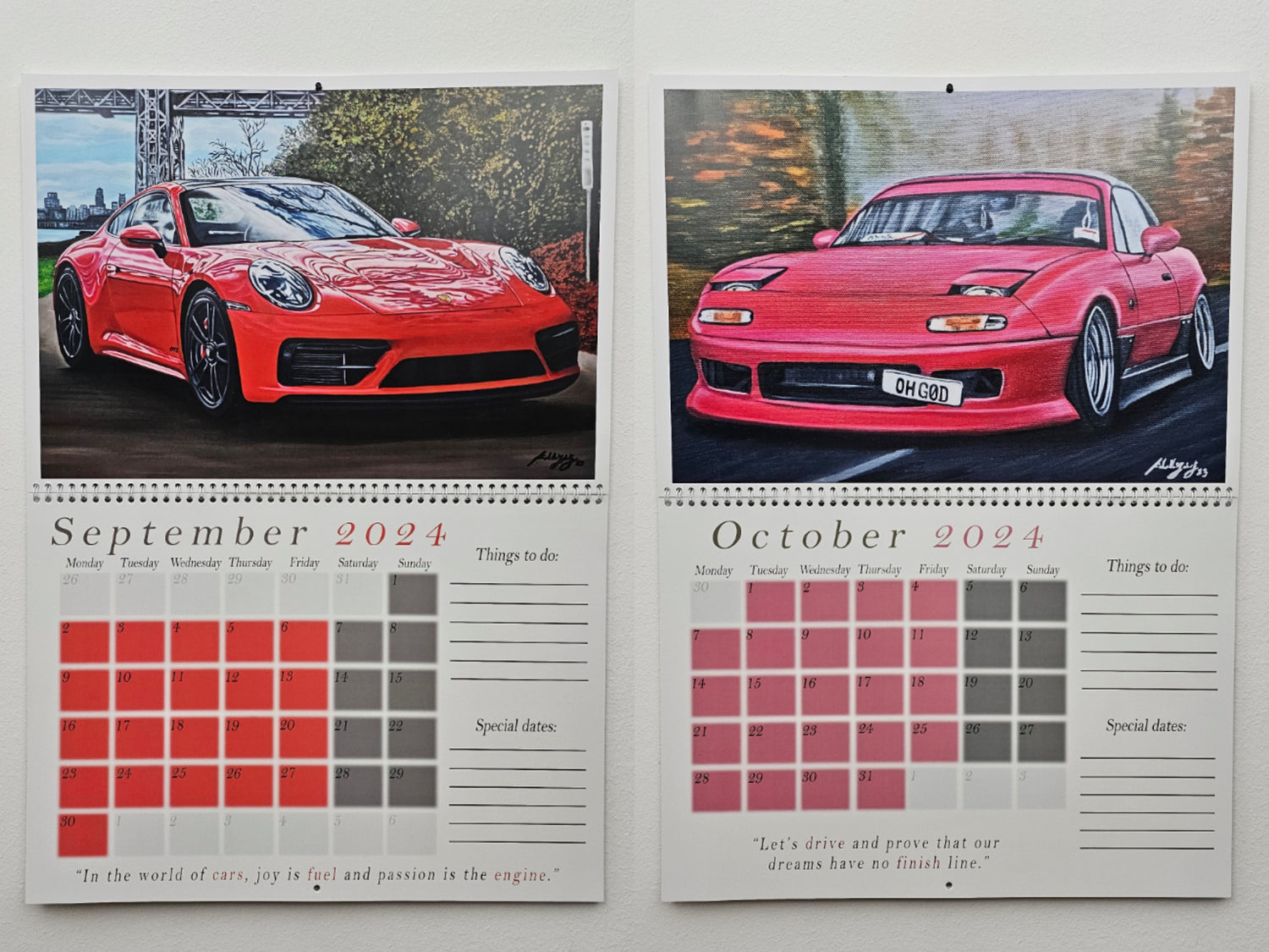 Limited Edition 2024 Signed Calendar