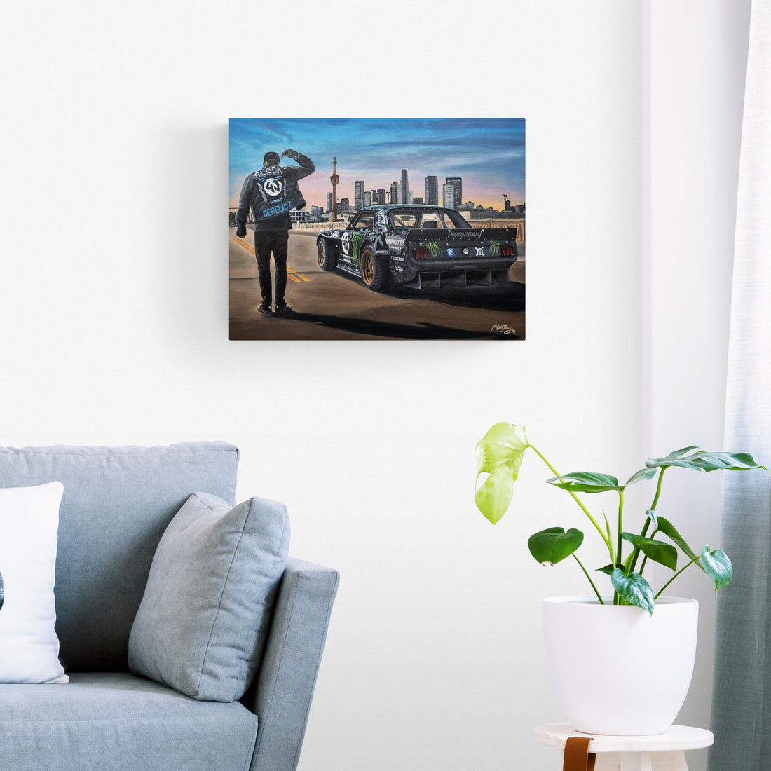 Ken Block Original Oil Painting on Canvas