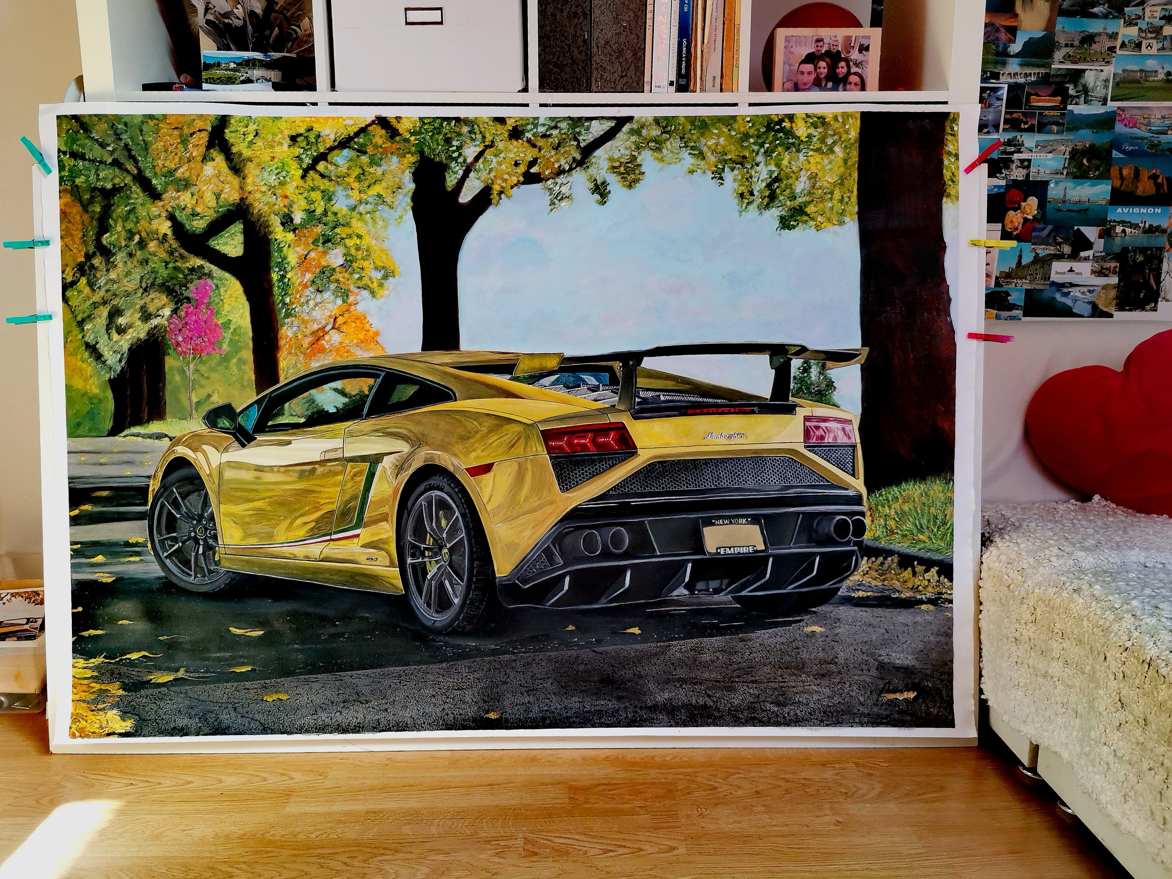 Lamborghini Gallardo Original Oil Painting on Canvas