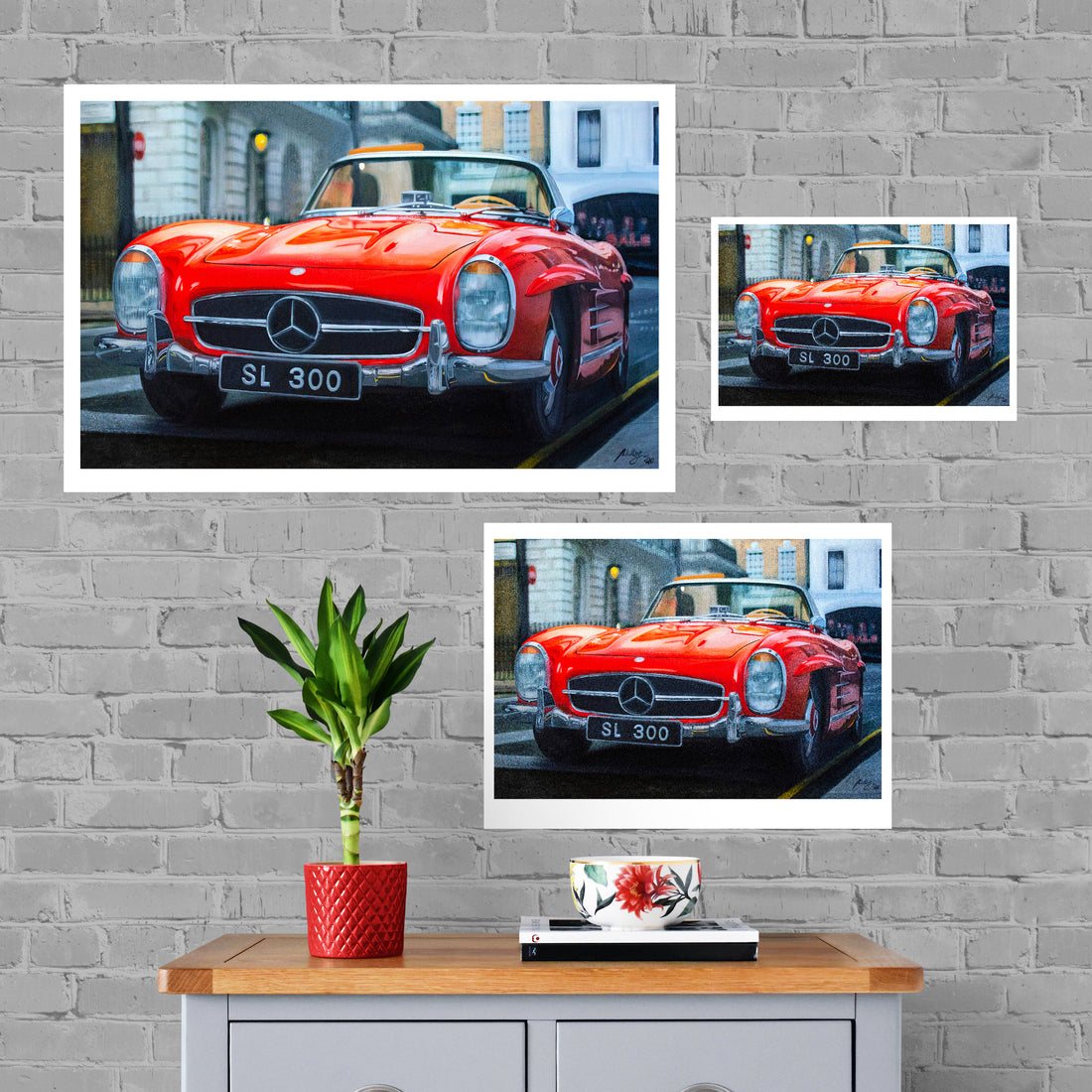 Mercedes Painting Limited Edition Canvas Print