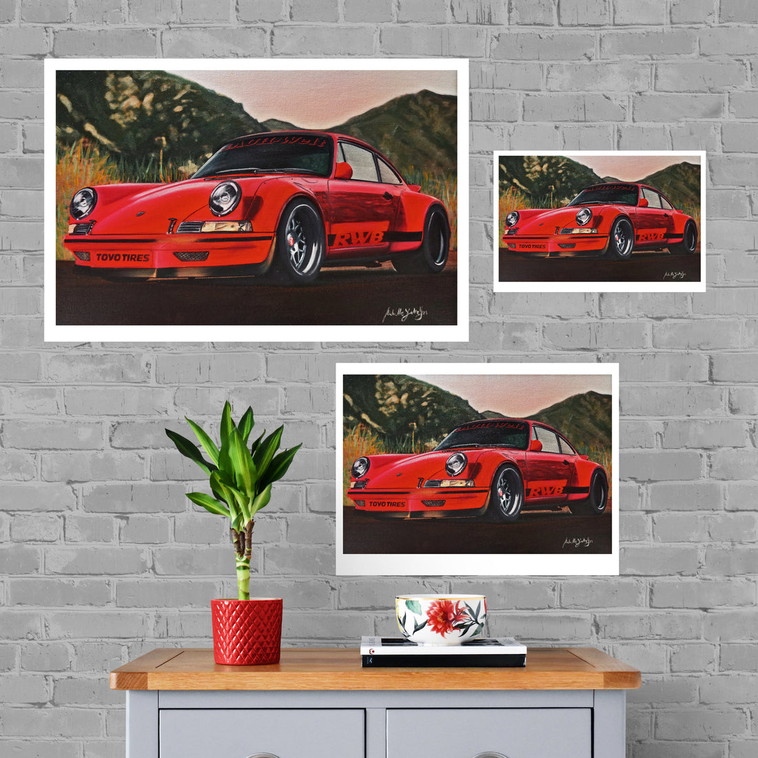 Porsche Painting Limited Edition Canvas Print