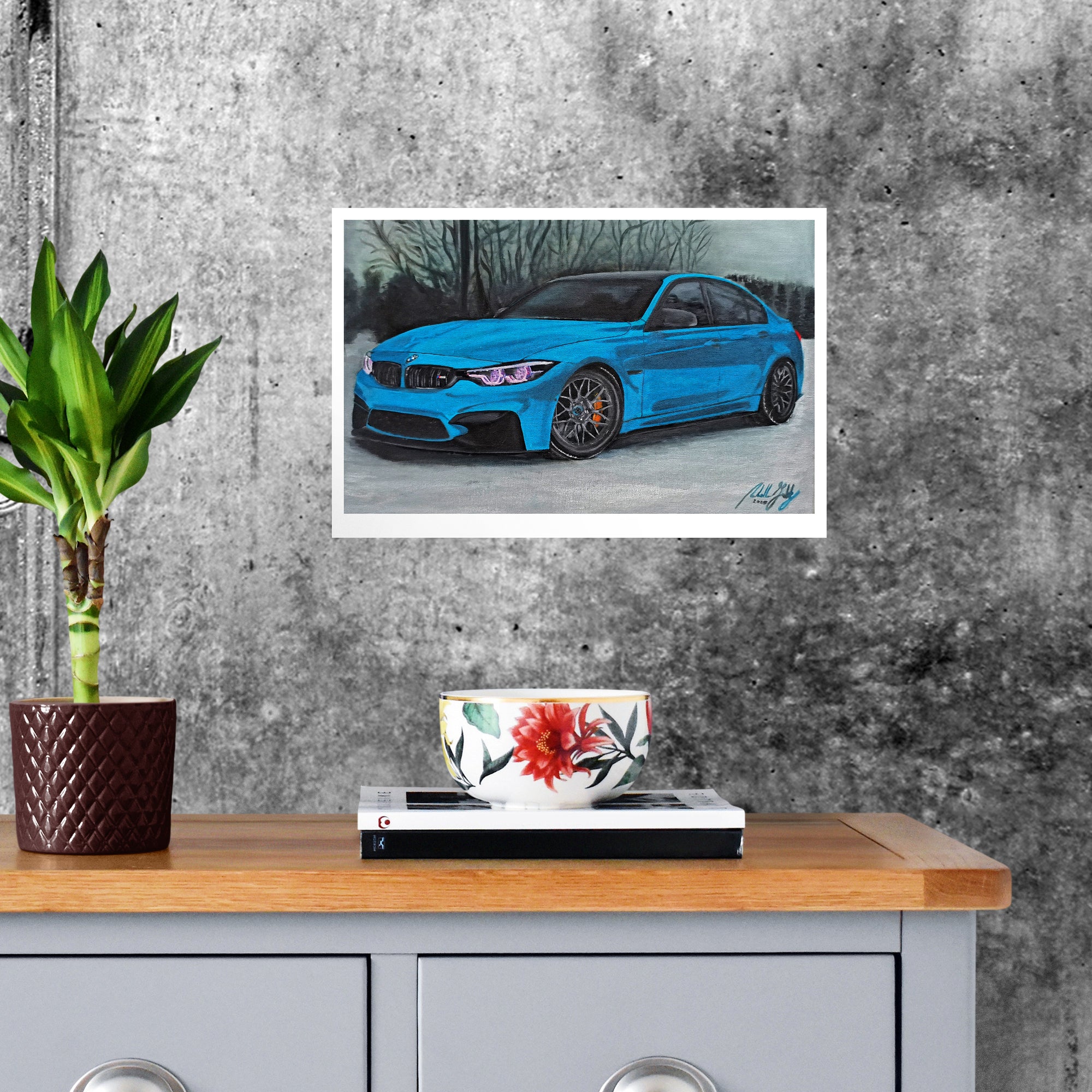 BMW Painting Limited Edition Canvas Print