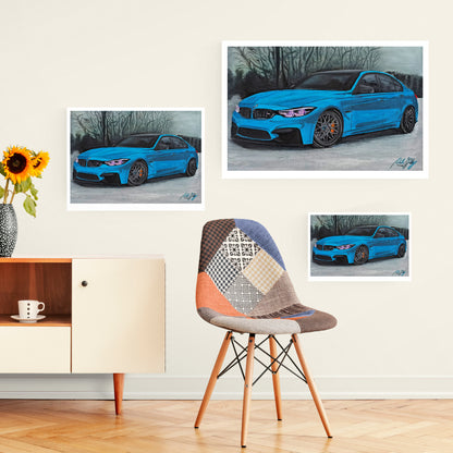 BMW Painting Limited Edition Canvas Print